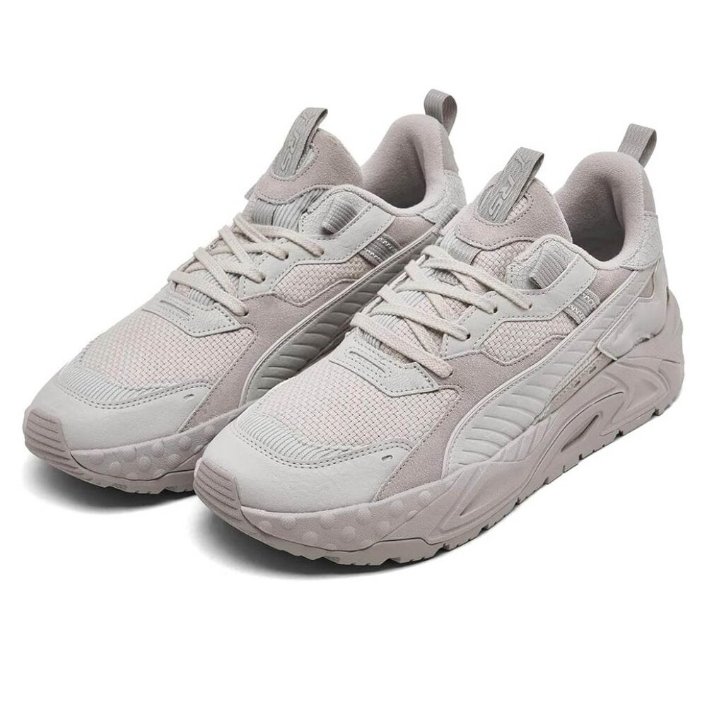 PUMA Mens RS-Track Casual Shoes, Cool Light Grey/Harbor Mist